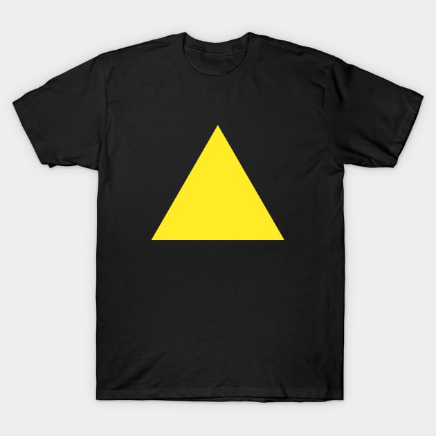 Yellow triangle T-Shirt by AliciaZwart